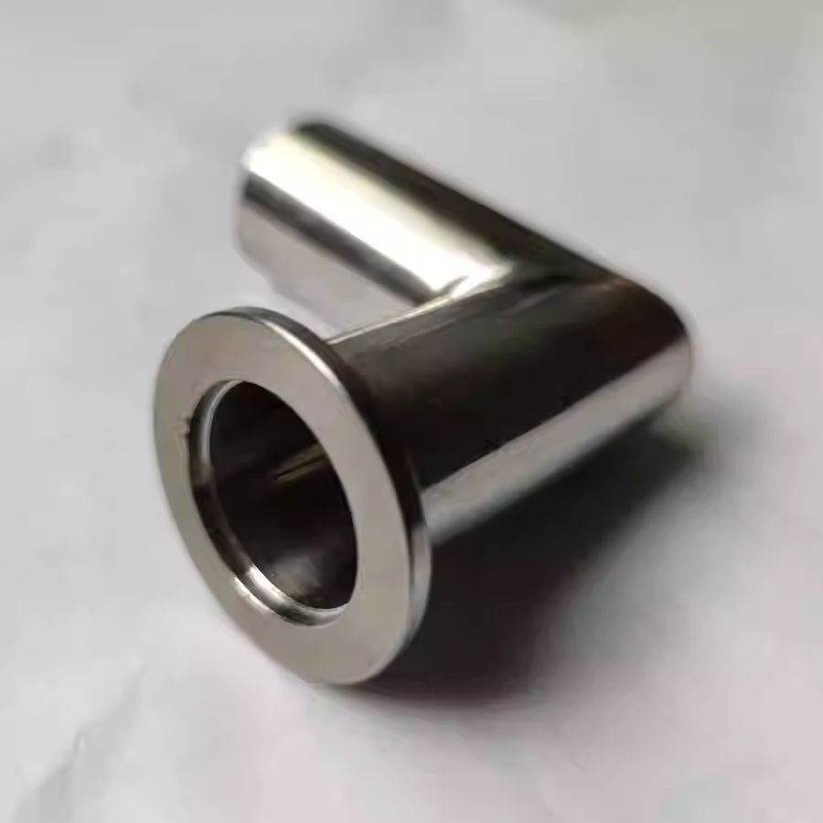 Customized 304 stainless steel 90-degree right-angle quick-release KF elbow ultra-vacuum pipe welding head